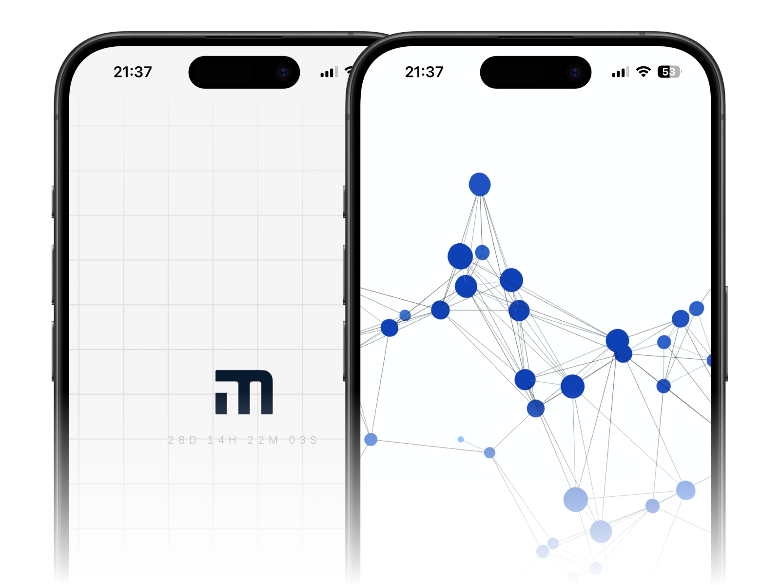App-Mockup auf dem Smartphone